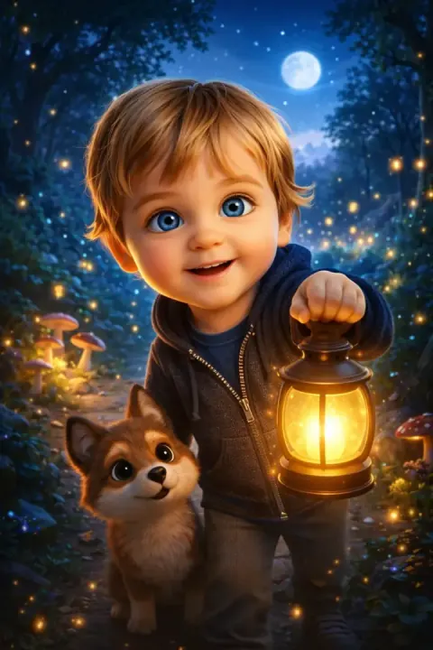 Personalized fairy tale with child's photo — 3D cartoon style